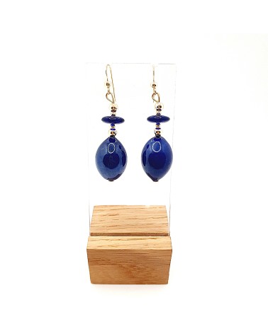 Boucles d'oreilles Gloria perle en verre de Murano made in Italy