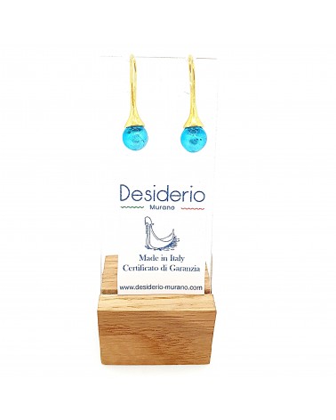 Boucles d'oreilles Campanella bleu marine bijoux fantaisies