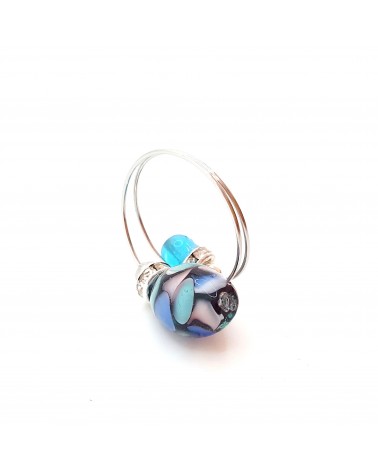 Grande bague Sublime en verre de Murano made in Italie
