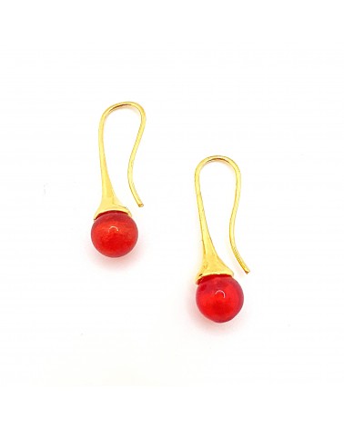 Boucles d'oreilles Campanella bleu marine bijoux fantaisies