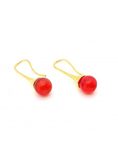 Boucles d'oreilles Campanella bleu marine bijoux fantaisies