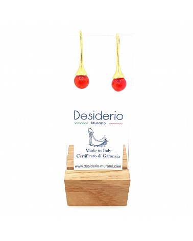 Boucles d'oreilles Campanella bleu marine bijoux fantaisies