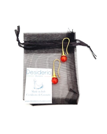 Boucles d'oreilles Campanella bleu marine bijoux fantaisies