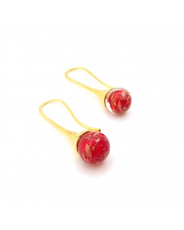 Boucles d'oreilles Campanella bleu marine bijoux fantaisies