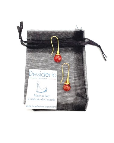 Boucles d'oreilles Campanella bleu marine bijoux fantaisies