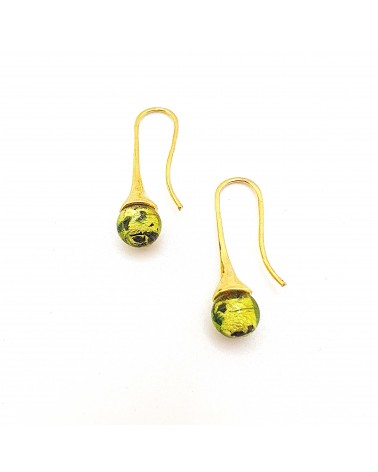 Boucles d'oreilles Campanella bleu marine bijoux fantaisies
