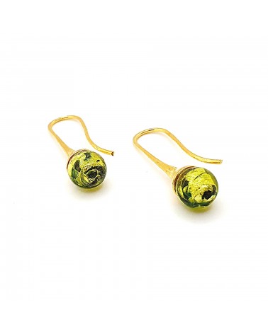 Boucles d'oreilles Campanella bleu marine bijoux fantaisies