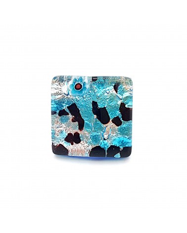 Bague carré verre Murano bijoux fantaisies made in Italie