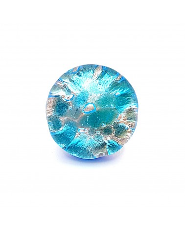 Bague ronde verre Murano bijoux fantaisies made in Italie