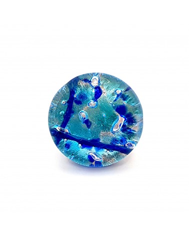 Bague ronde verre Murano bijoux fantaisies made in Italie