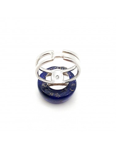 Bague ronde verre Murano bijoux fantaisies made in Italie