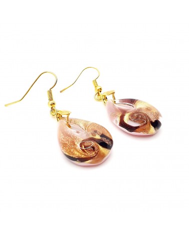 Boucles d'oreilles goutte en verre de Murano bijoux fantaisies fait à la main Bijoux Murano