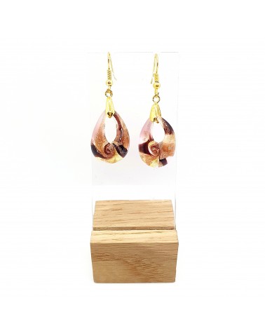 Boucles d'oreilles goutte en verre de Murano bijoux fantaisies fait à la main Bijoux Murano