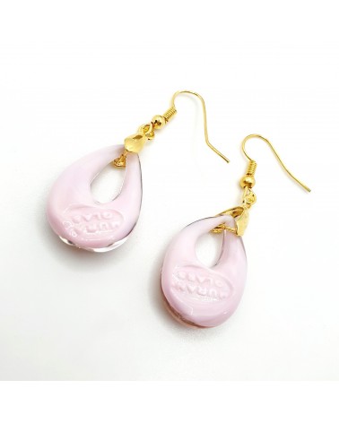 Boucles d'oreilles goutte en verre de Murano bijoux fantaisies fait à la main Bijoux Murano