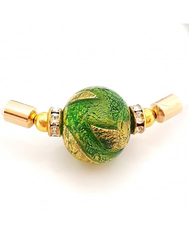 Bracelet Medusa en cuir et verre de Murano bijoux fantaisie