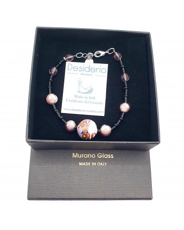 Bracelet Fiori en verre de Murano made in Italie