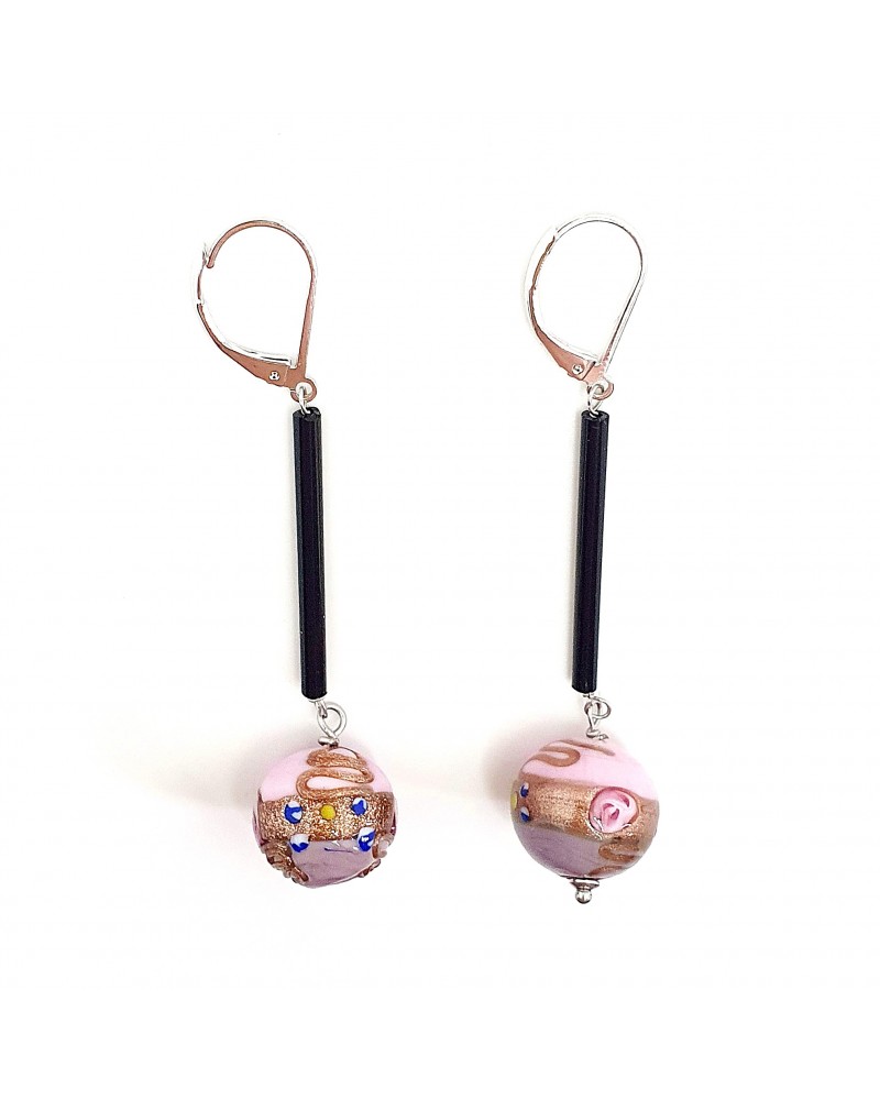 Boucles d'oreilles Fiori en verre de Murano made in Italie