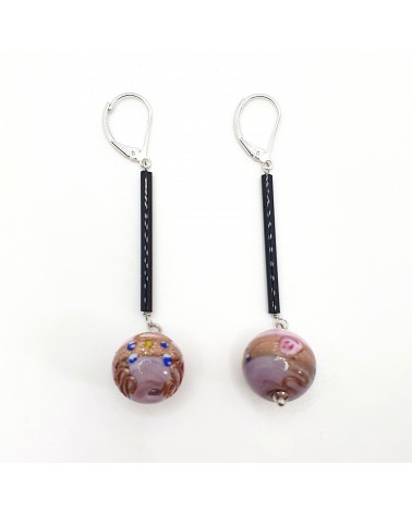Boucles d'oreilles Fiori en verre de Murano made in Italie