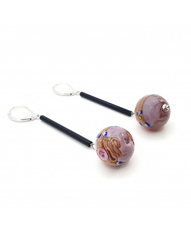 Boucles d'oreilles Fiori en verre de Murano made in Italie