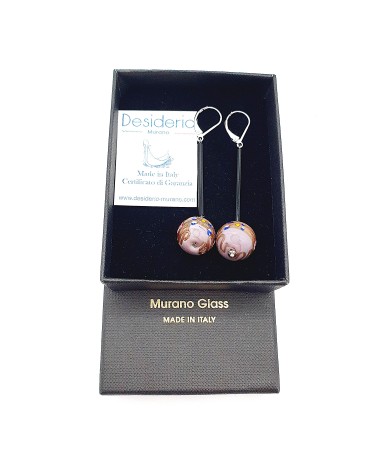 Boucles d'oreilles Fiori en verre de Murano made in Italie