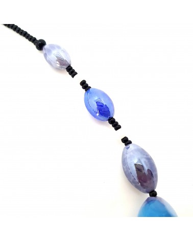Collier en verre de Murano  artisans italiens fait à la main