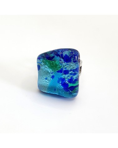 Bague atipico en verre de Murano et murrine bijoux fantaisies artisans italiens