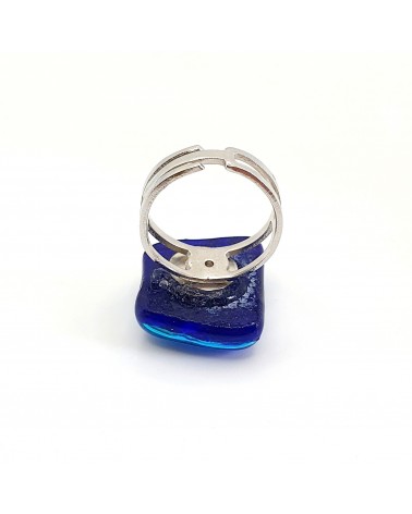 Bague atipico en verre de Murano et murrine bijoux fantaisies artisans italiens