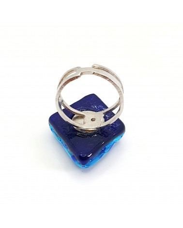 Bague atipico en verre de Murano bijoux fantaisies artisans italiens