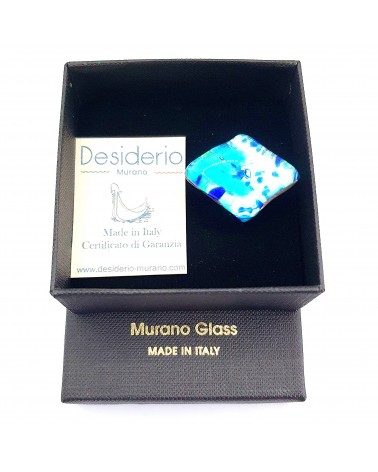 Bague atipico en verre de Murano bijoux fantaisies artisans italiens