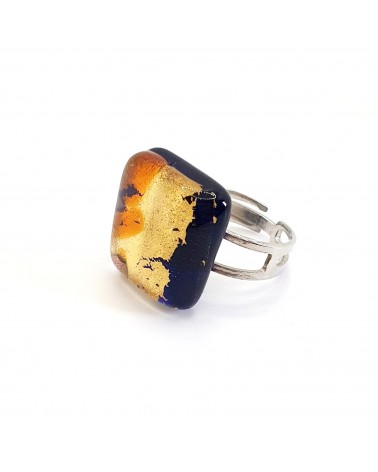 Bague atipico en verre de Murano bijoux fantaisies artisans italiens