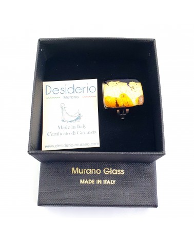 Bague atipico en verre de Murano bijoux fantaisies artisans italiens