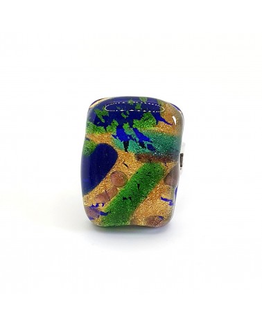 Bague atipico en verre de Murano bijoux fantaisies artisans italiens