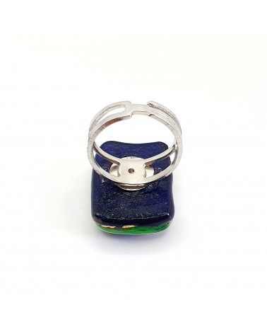 Bague atipico en verre de Murano bijoux fantaisies artisans italiens