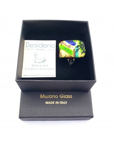 Bague atipico en verre de Murano bijoux fantaisies artisans italiens