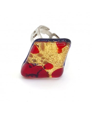 Bague atipico en verre de Murano bijoux fantaisies artisans italiens