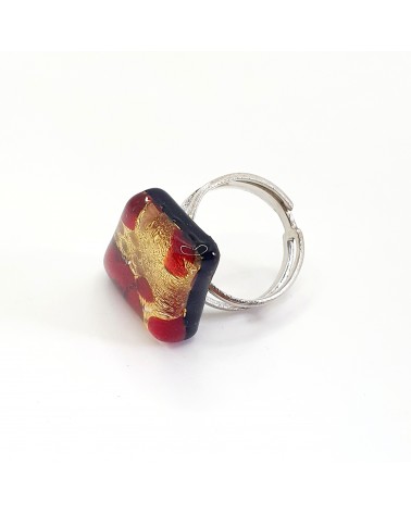 Bague atipico en verre de Murano bijoux fantaisies artisans italiens