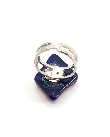 Bague atipico en verre de Murano bijoux fantaisies artisans italiens