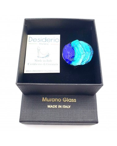 Bague de forme ronde de la collection vague made in italie