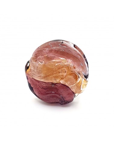 Bague ronde verre Murano collection vague bijoux fait à la main