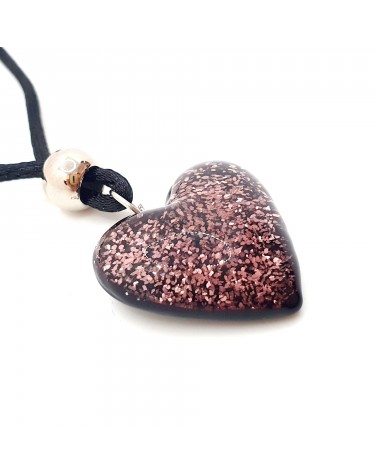 Pendentif cœur en verre de Murano bijoux fantaisie bijoux Murano