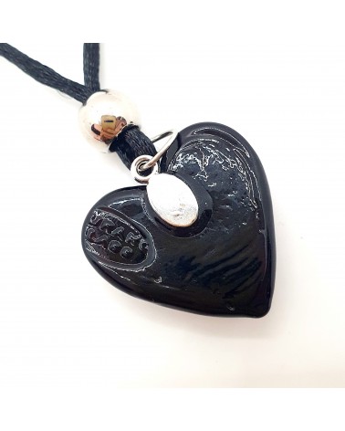 Pendentif cœur en verre de Murano bijoux fantaisie bijoux Murano