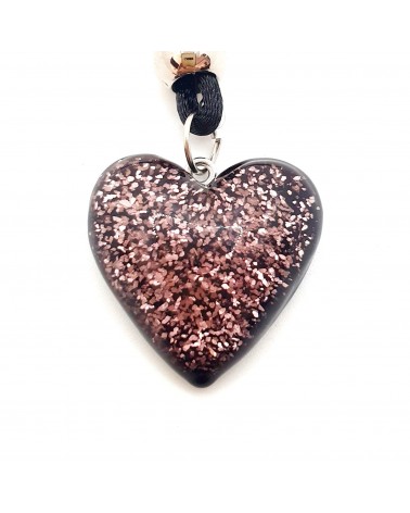 Pendentif cœur en verre de Murano bijoux fantaisie bijoux Murano