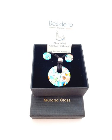 Petite parure ronde verre de Murano bijoux made in Italy
