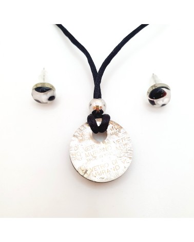 Petite parure ronde verre de Murano bijoux made in Italy