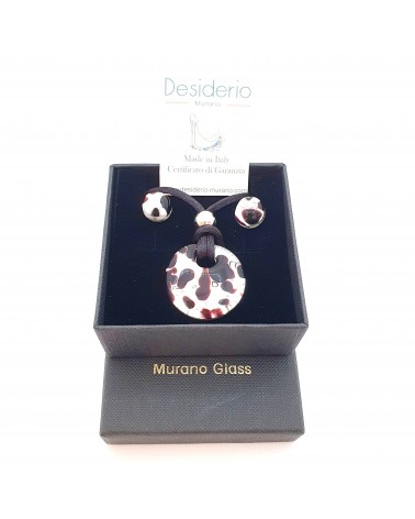 Petite parure ronde verre de Murano bijoux made in Italy