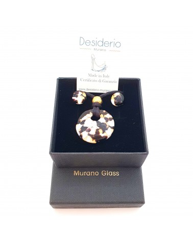 Petite parure ronde verre de Murano bijoux made in Italy