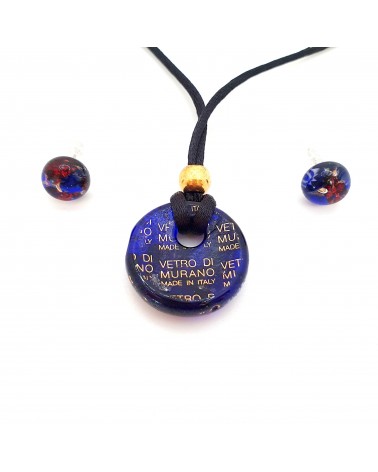 Petite parure ronde verre de Murano bijoux made in Italy