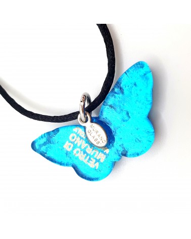 Pendentif Murano papillon bijoux  fait à la main made in Italie