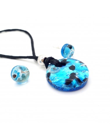 Petite parure ronde verre de Murano bijoux made in Italy