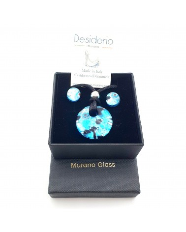 Petite parure ronde verre de Murano bijoux made in Italy
